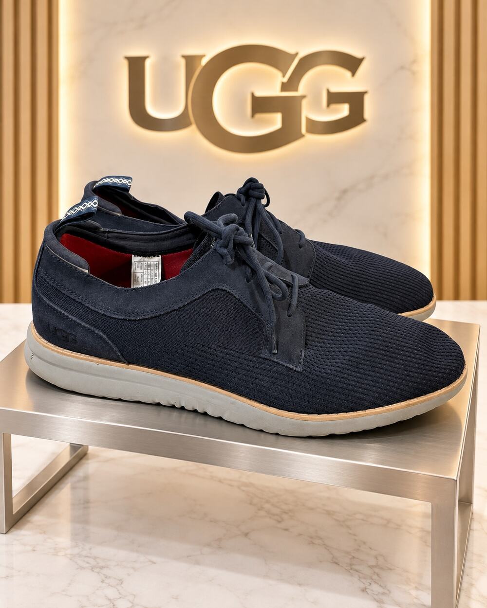 UGG Union Derby HyperWeave Navy Suede Sneakers Men’s 13 EU 46 1106993